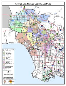 LA Council Districts Map