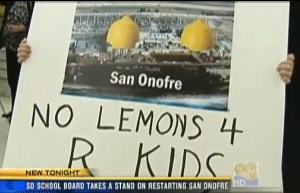 San Diego takes stand against San Onofre CBS8 article and video No Lemons 4 R Kids