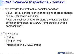 EPRI In Service Inspection DSC-01-28-2014