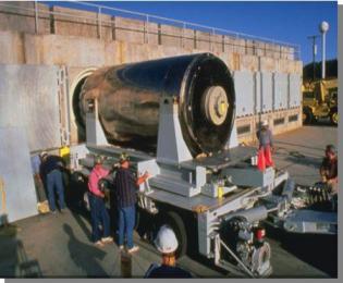 San Onofre cask loading into storage bunker San Onofre cask loading into storage bunker